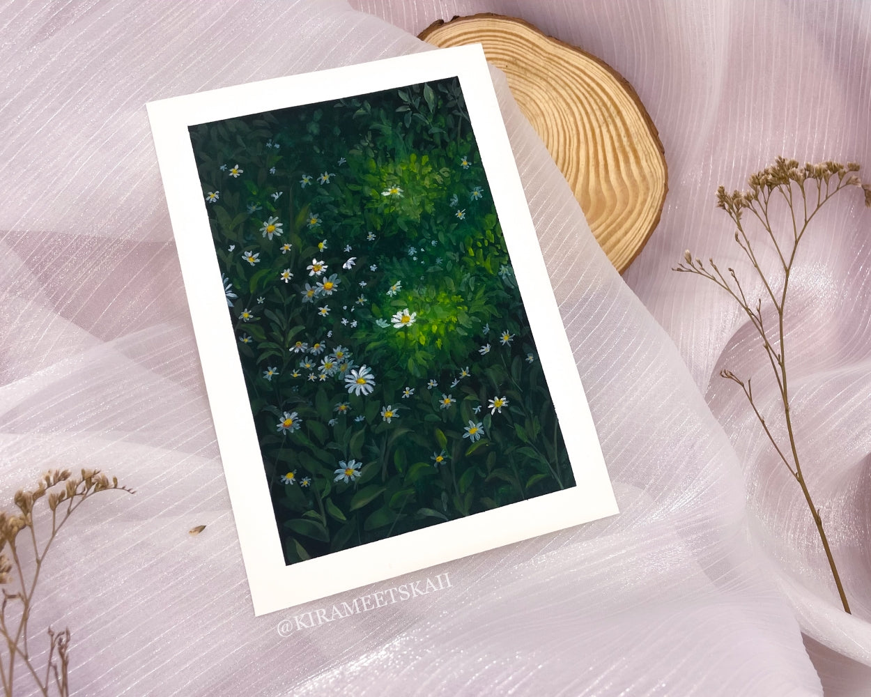 "Whispering Light" Gouache Painting (Original Artwork)