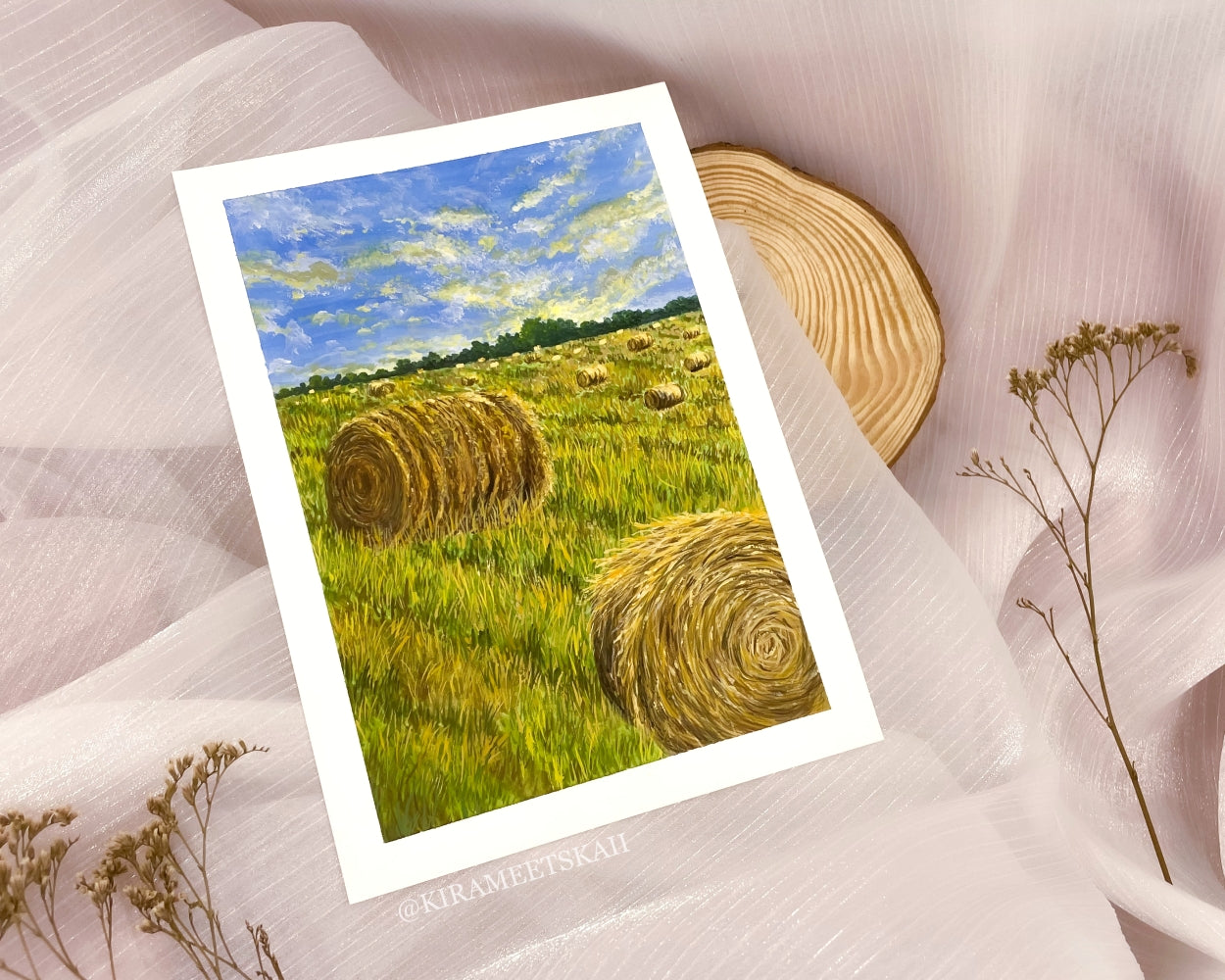 "Field of Renewal" Gouache Painting (Original Artwork)