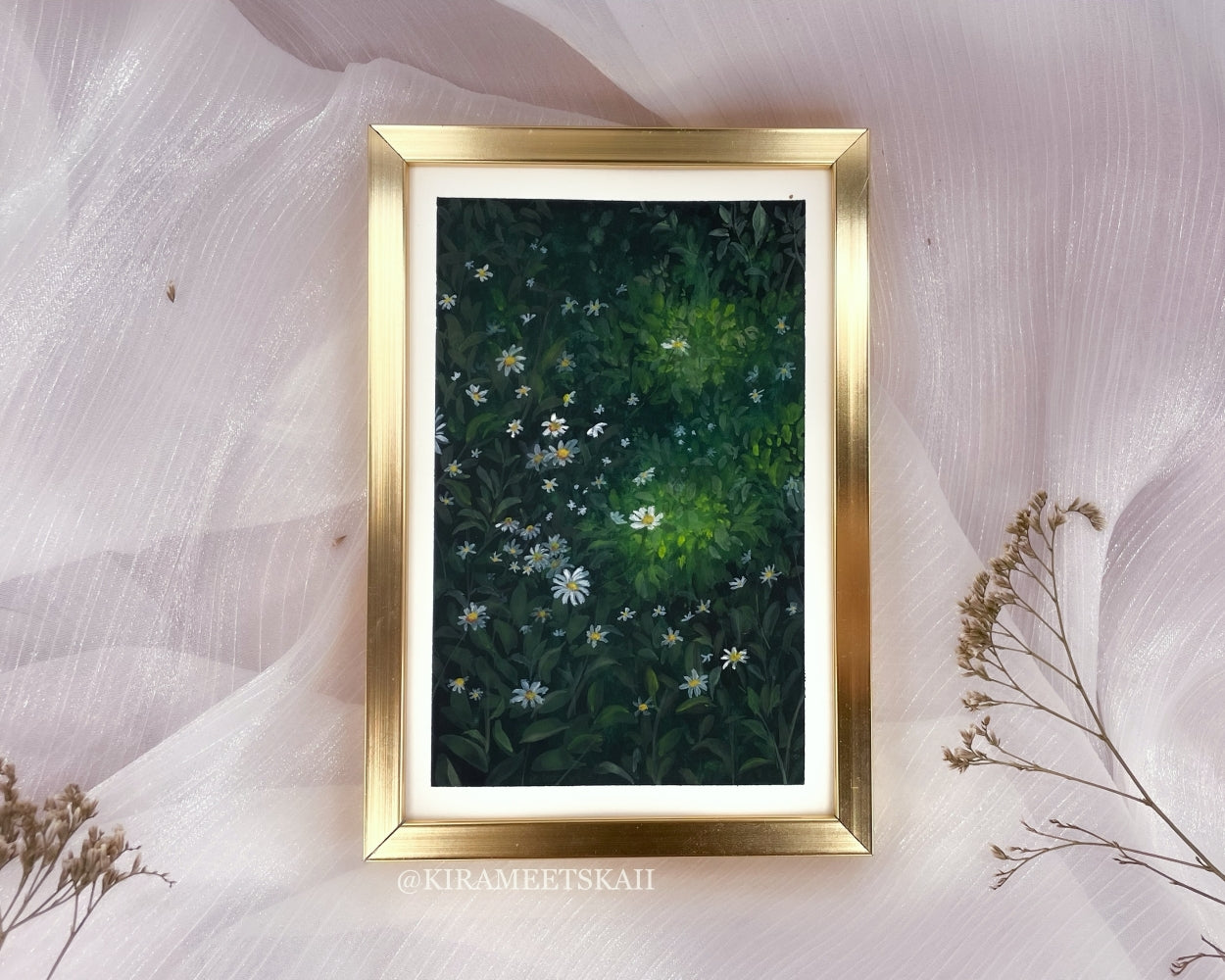 "Whispering Light" Gouache Painting (Original Artwork)