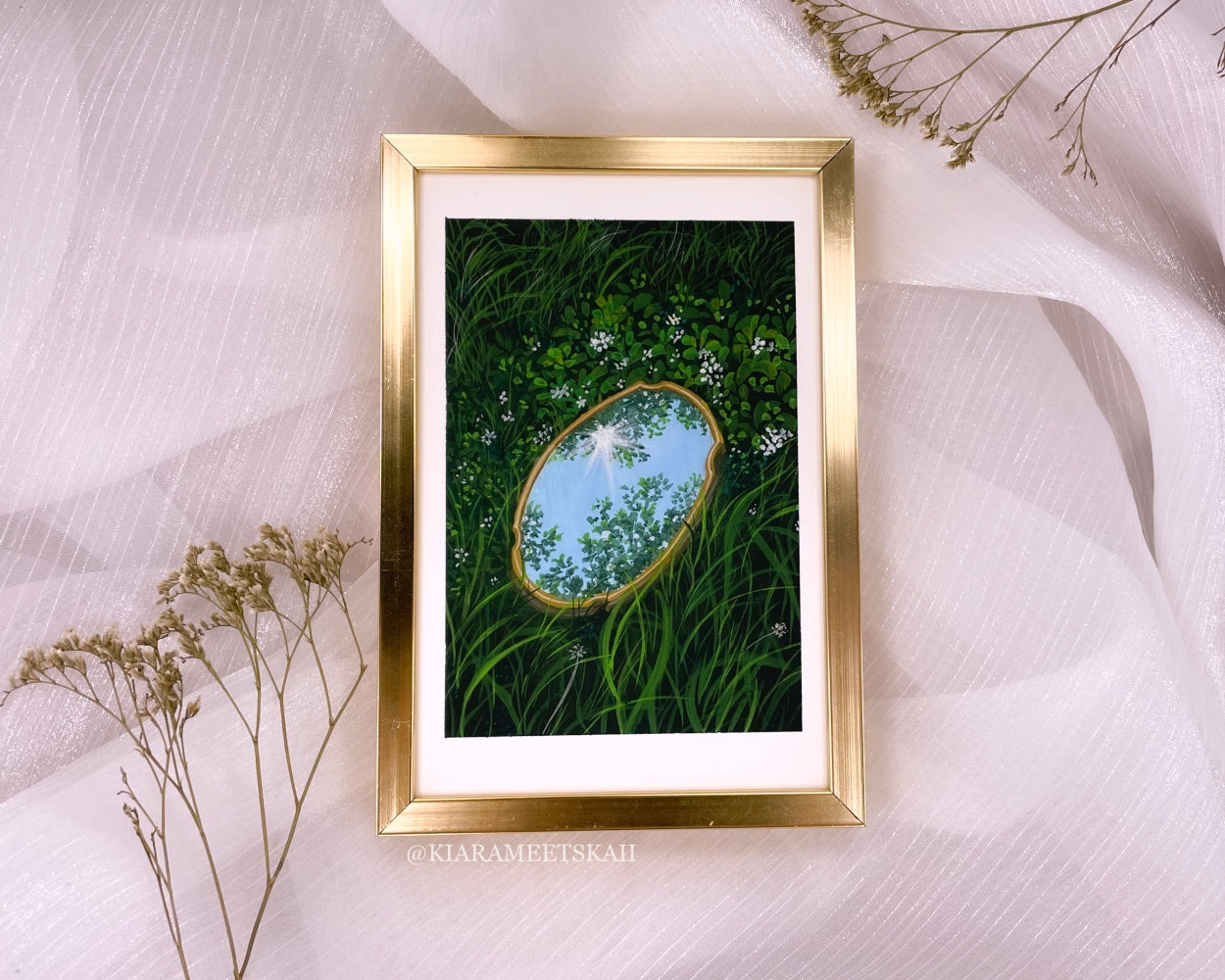 "Soft Reflection" Gouache Painting (Original Artwork)