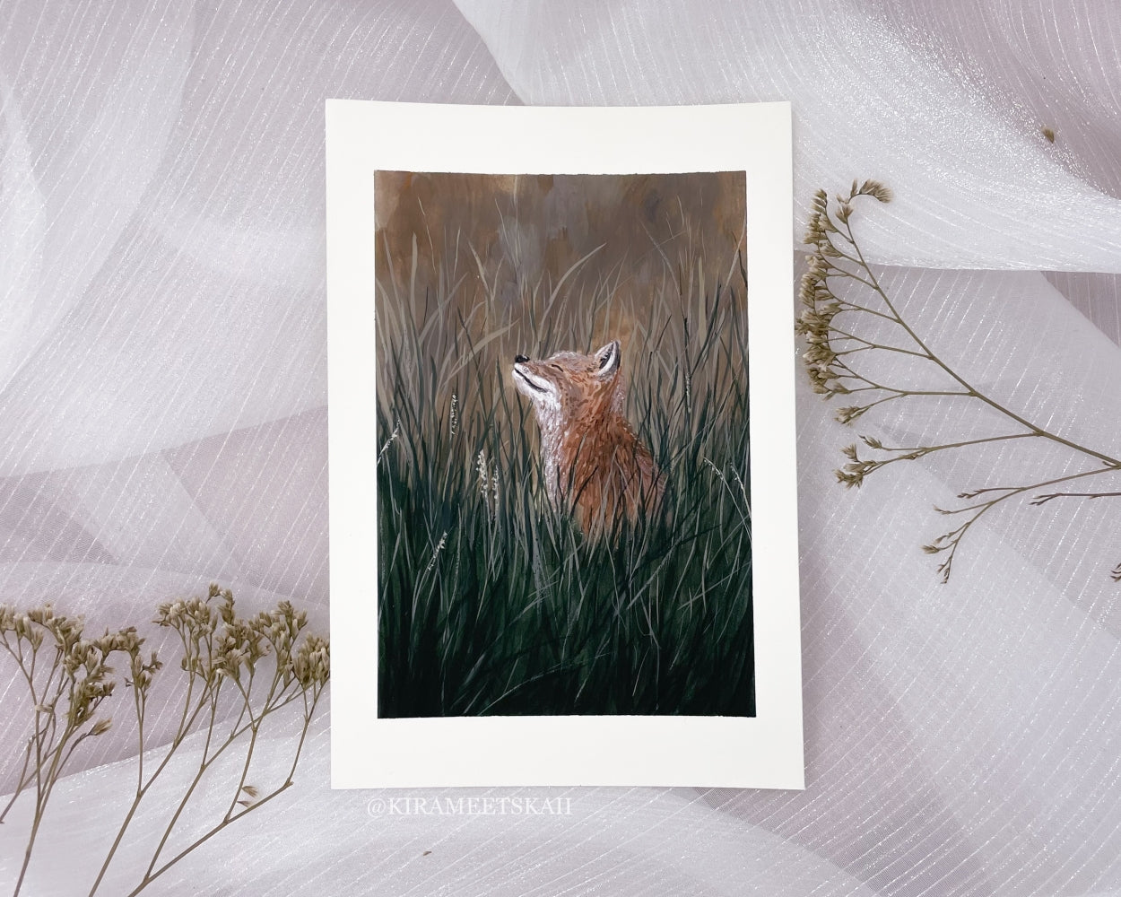 "Stillness" Gouache Painting (Original Artwork)