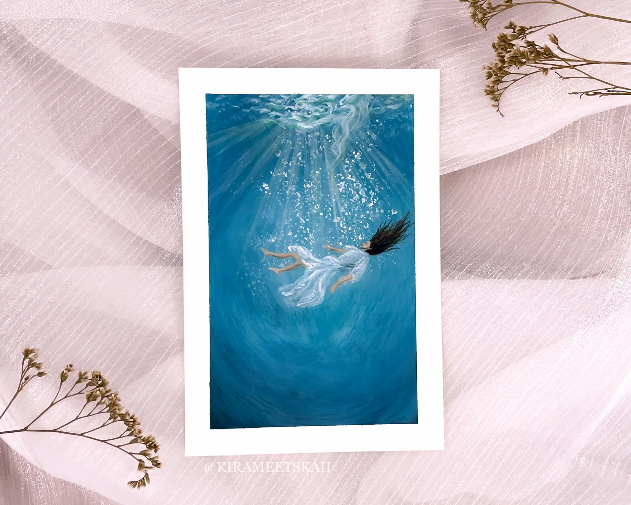 "Dreams Drowning In Blue" (Original Artwork)
