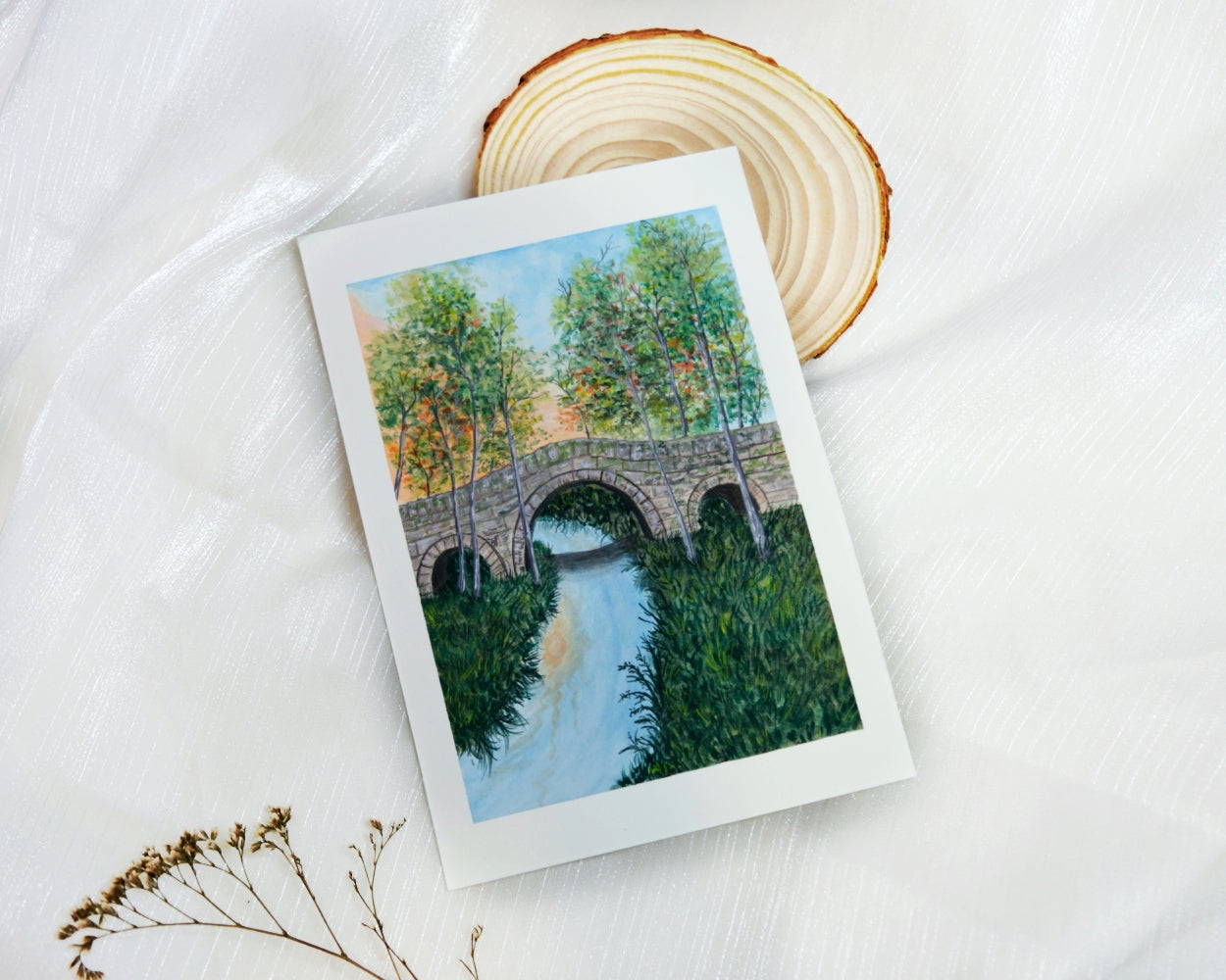 "River" Gouache Painting (Original Artwork)