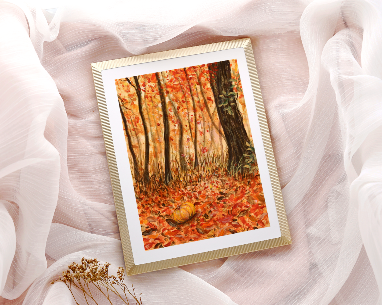"Fall Palette" Original Acrylic Painting