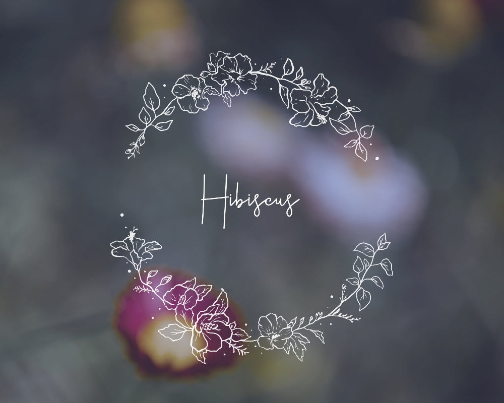 Hand-drawn Hibiscus floral wreath black and white vector illustration for digital download.