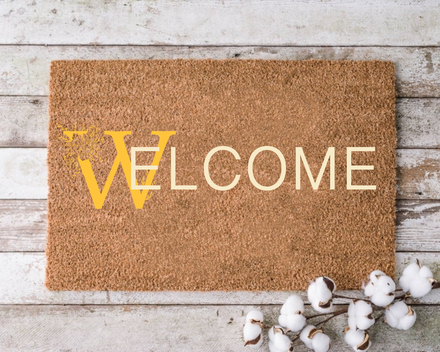 Wild Flower Monogram SVG