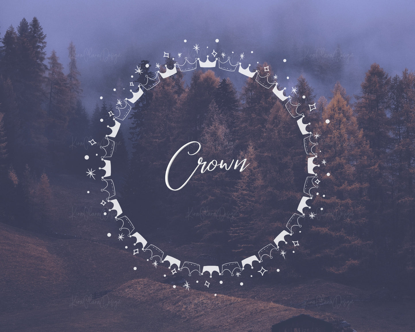 Crown Full Circle Wreath Clipart