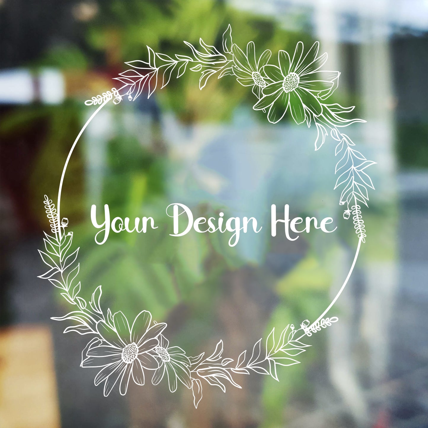 Daisy Flower Wreath Clipart