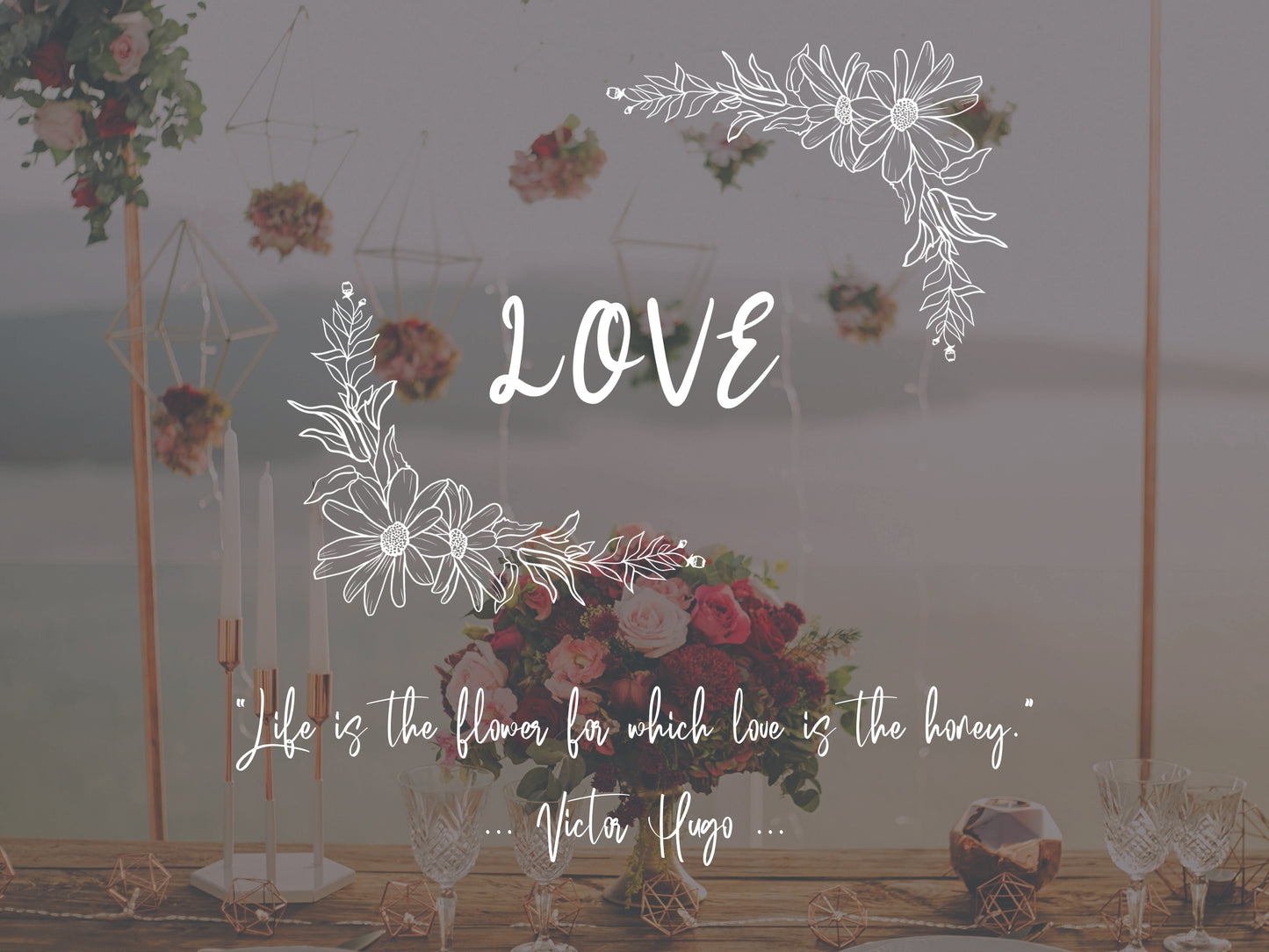 Birth Flower Daisy Corner Frame Clipart