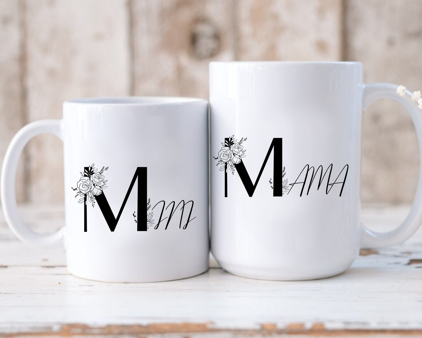 Rose Floral Monogram Alphabet Clipart