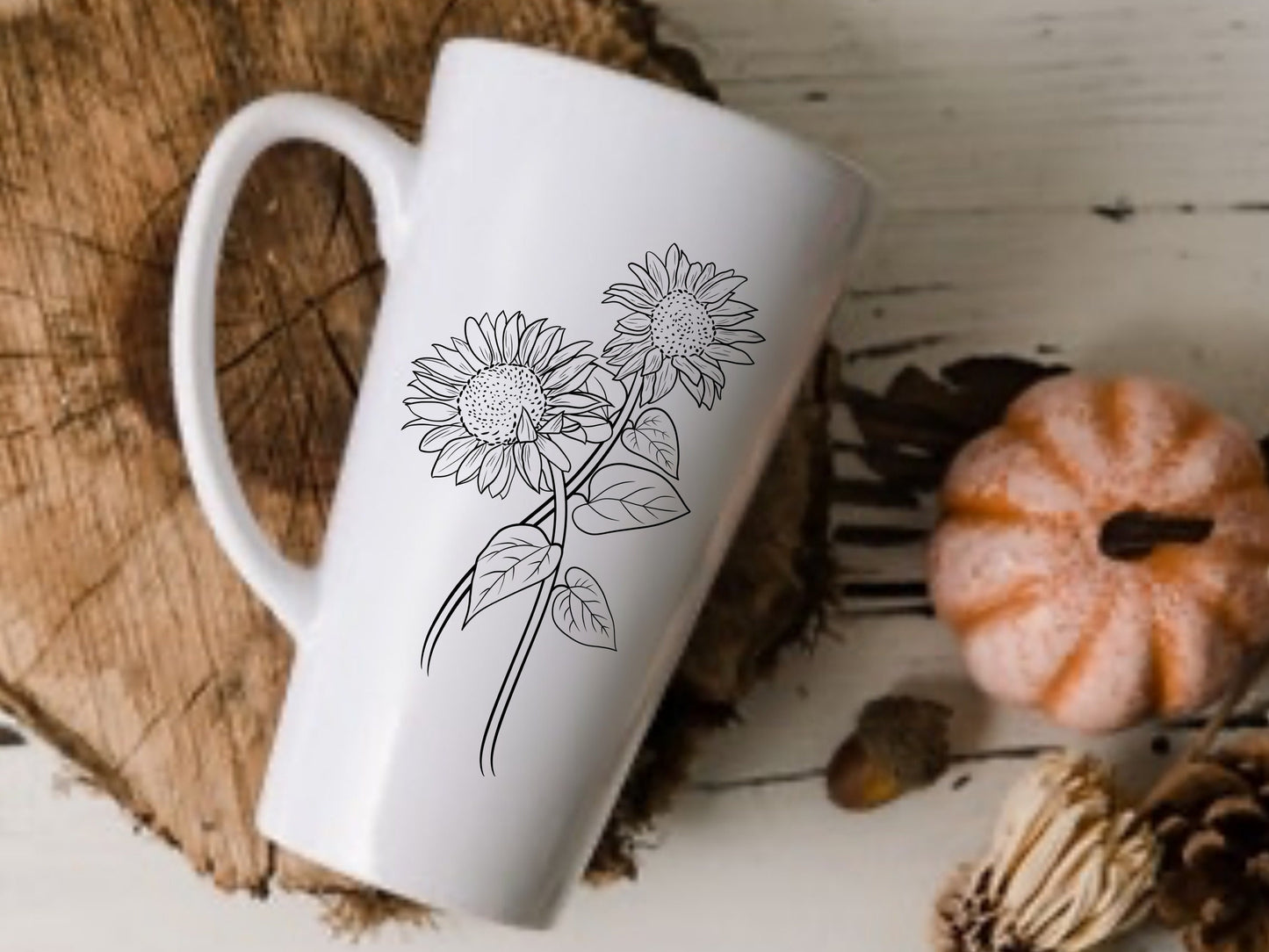 Sunflower Outline Clip Art