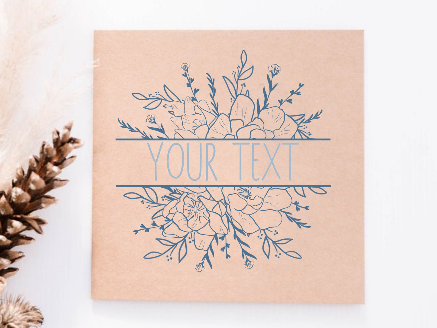 Wintersweet Flower Split Border Frame