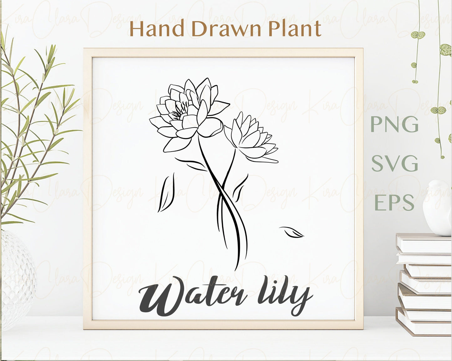 Birth Flower Water Lily Clipart