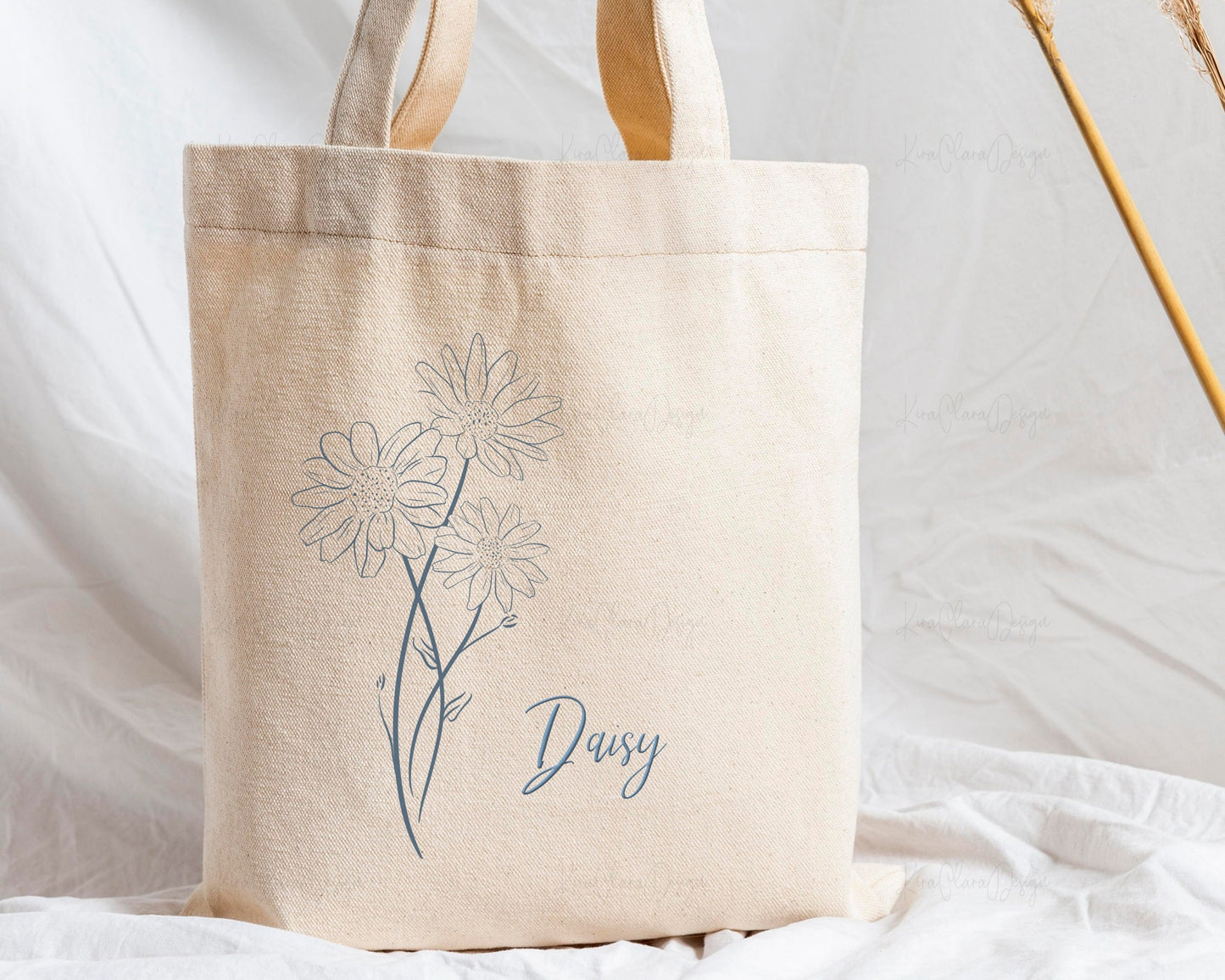 April Birth Flower Daisy Outline Clipart Minimalist