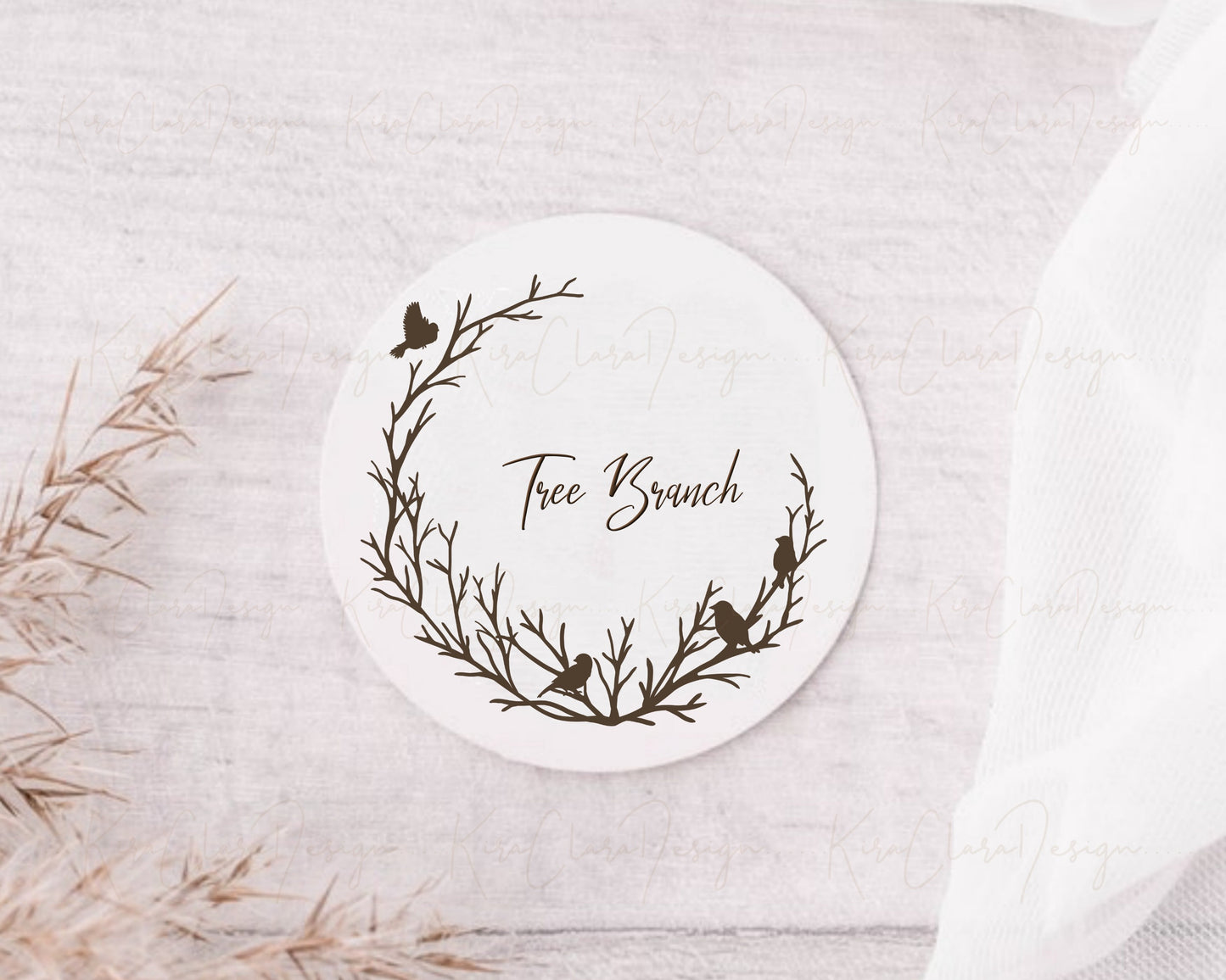 Tree Branch Wreath Clipart
