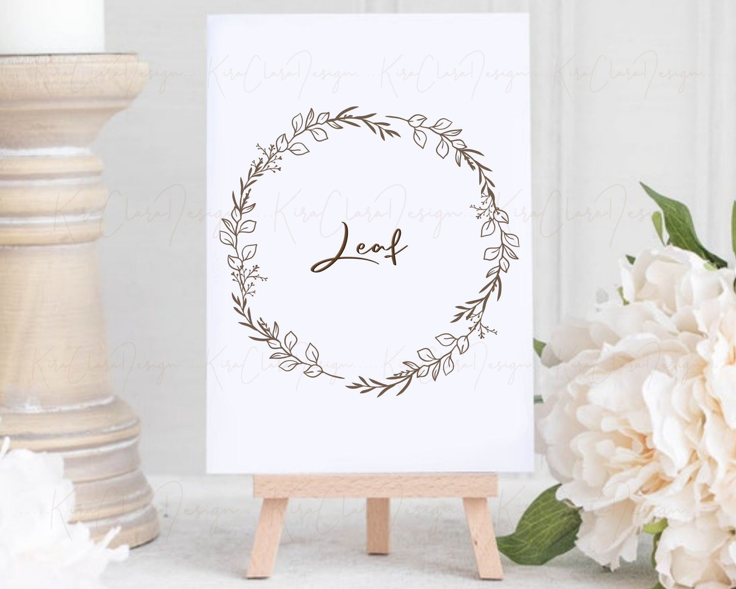 Leaf Wreath Clipart