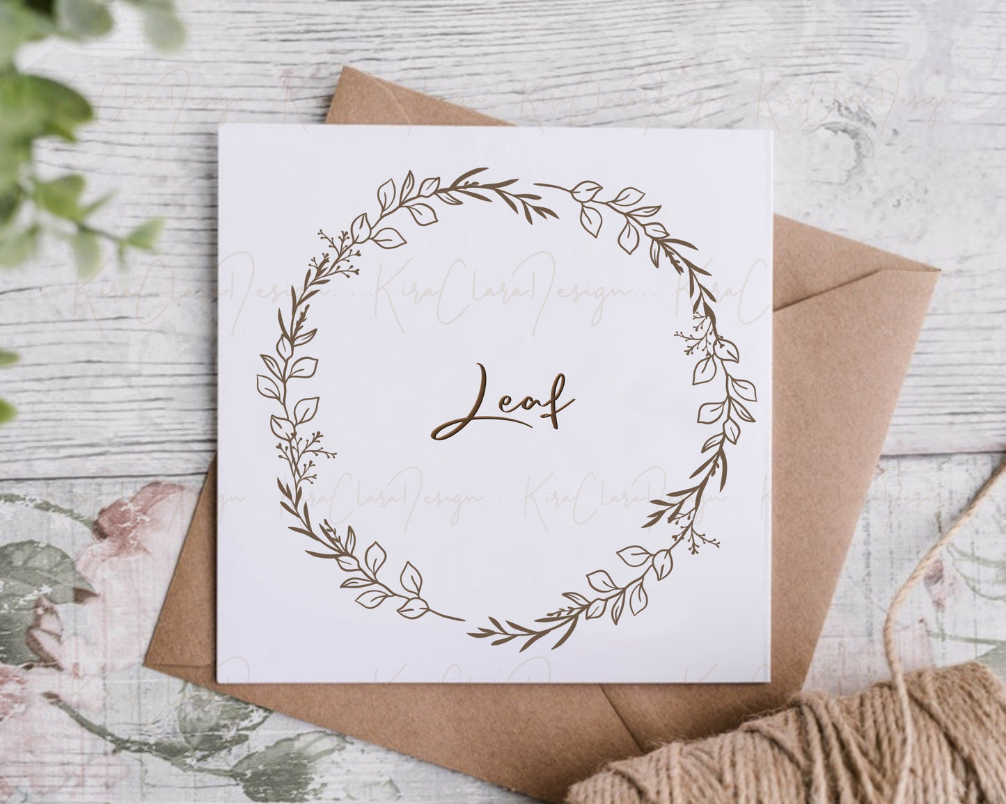 Leaf Wreath Clipart