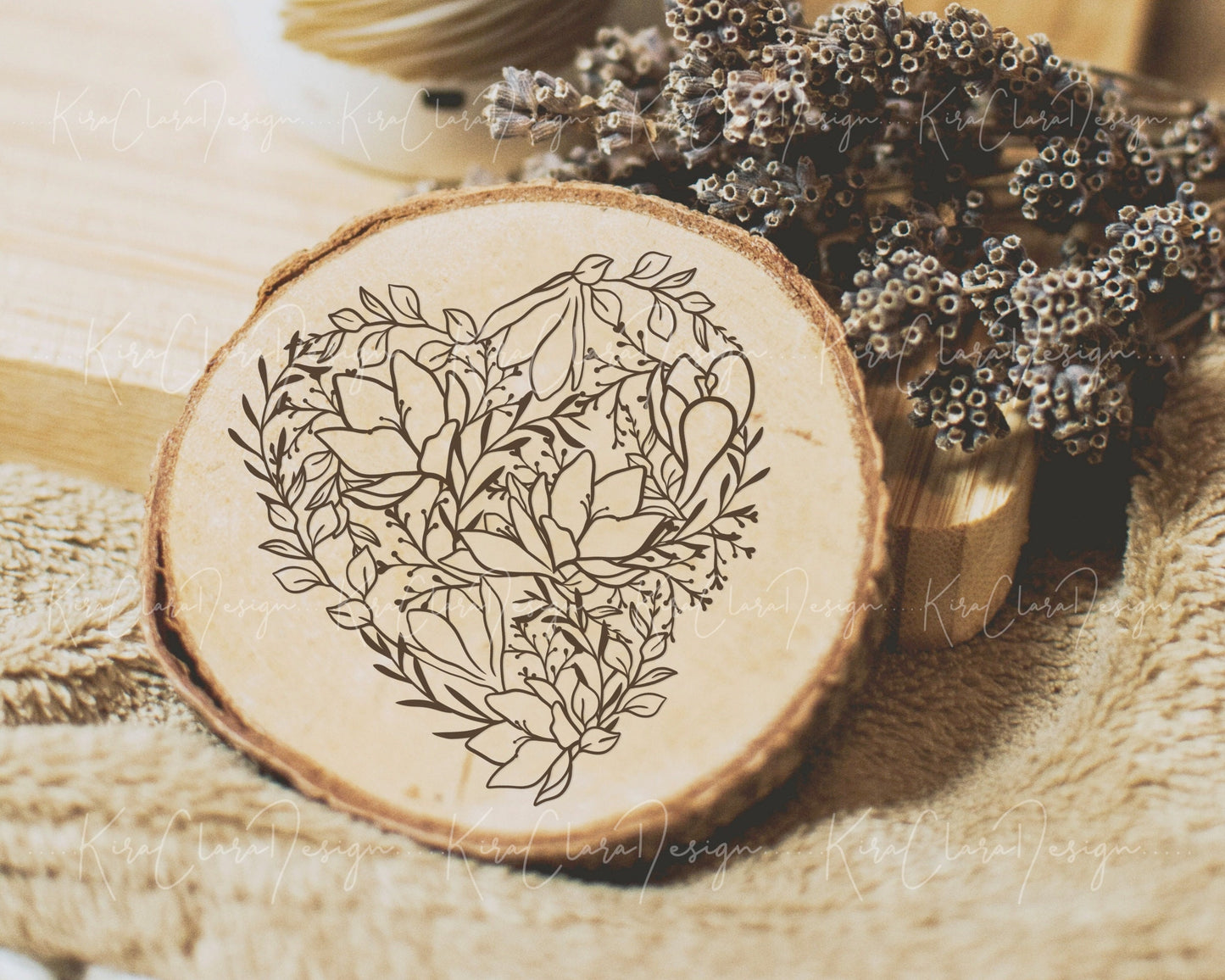 Crocus Flower Floral Outline Pattern Clipart Valentine Heart SVG