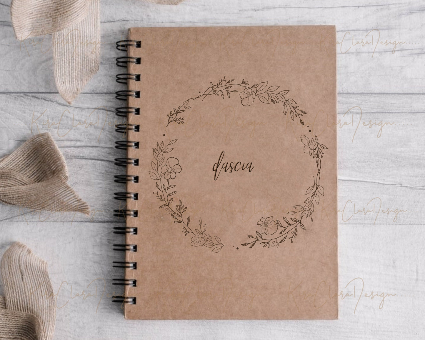 Dascia Flower Full Wreath Clipart