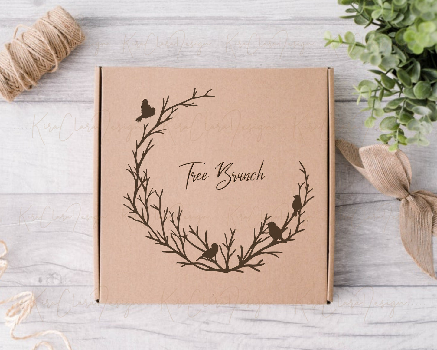 Tree Branch Wreath Clipart