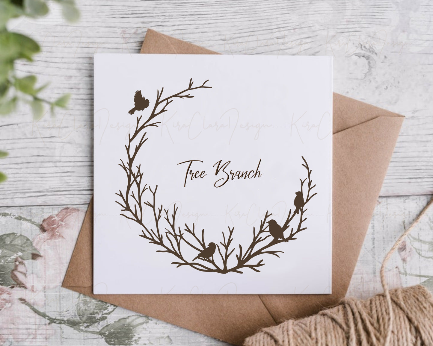 Tree Branch Wreath Clipart