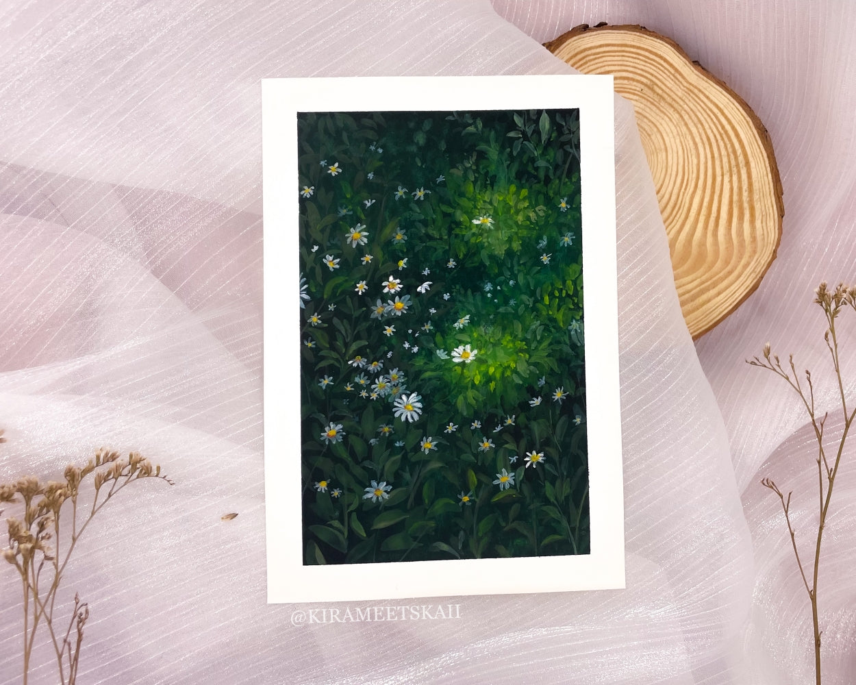 "Whispering Light" Gouache Painting (Original Artwork)