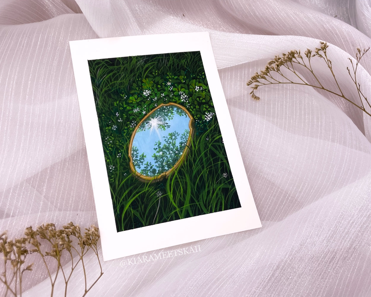 "Soft Reflection" Gouache Painting (Original Artwork)