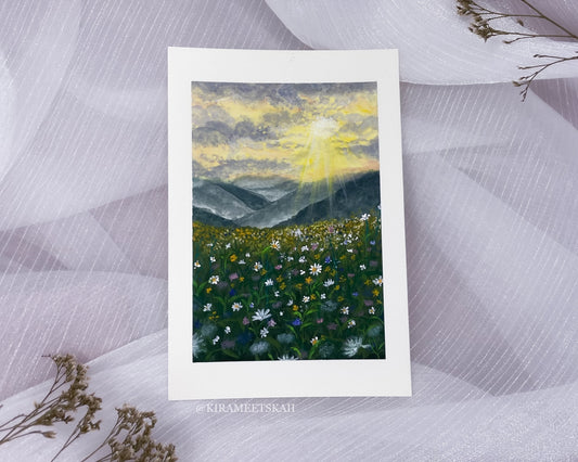 "A New Light Await" Gouache Painting (Original Artwork)