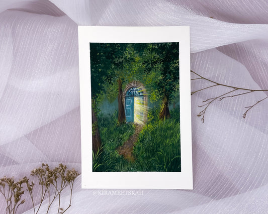 "Hidden Path" Gouache Painting (Original Artwork)