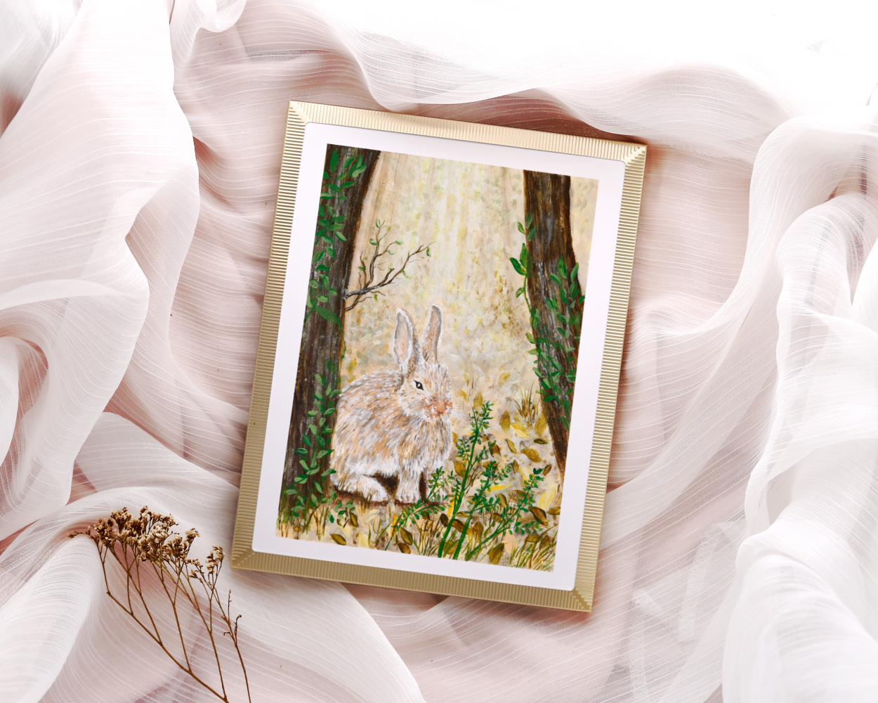 "Gentle Peek" Original Acrylic Painting