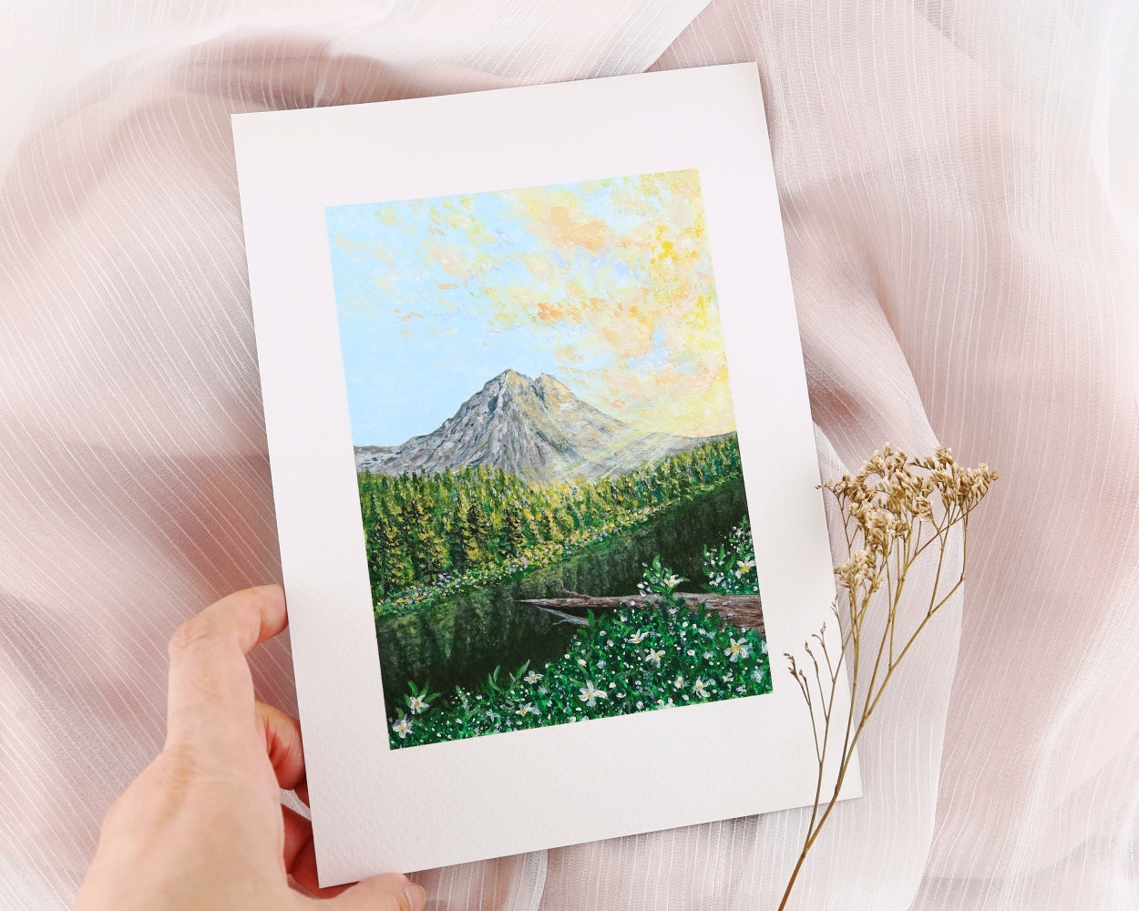 "Sunlit Journey Through The Forest" Original Painting