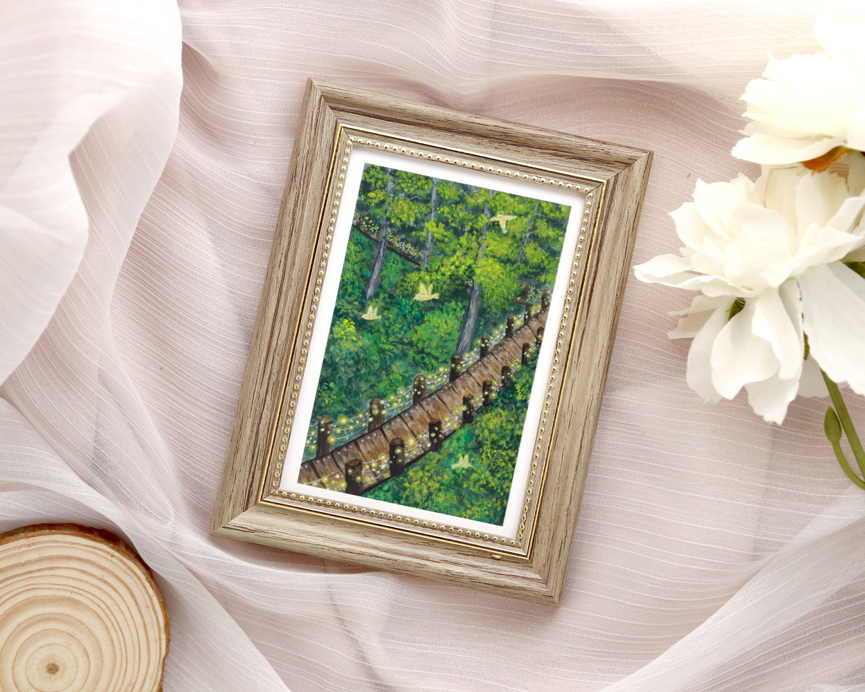 "Capilano Bridge" Gouache Painting (Original Artwork)