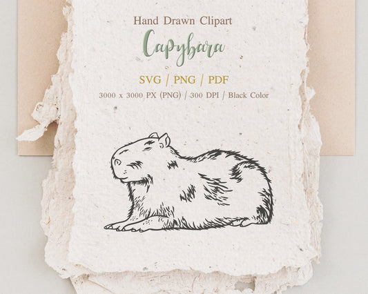 Capybara Clipart