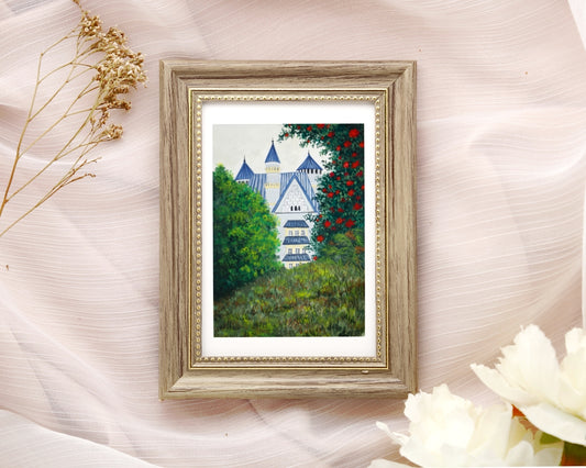 "Castle" Gouache Painting (Original Artwork)
