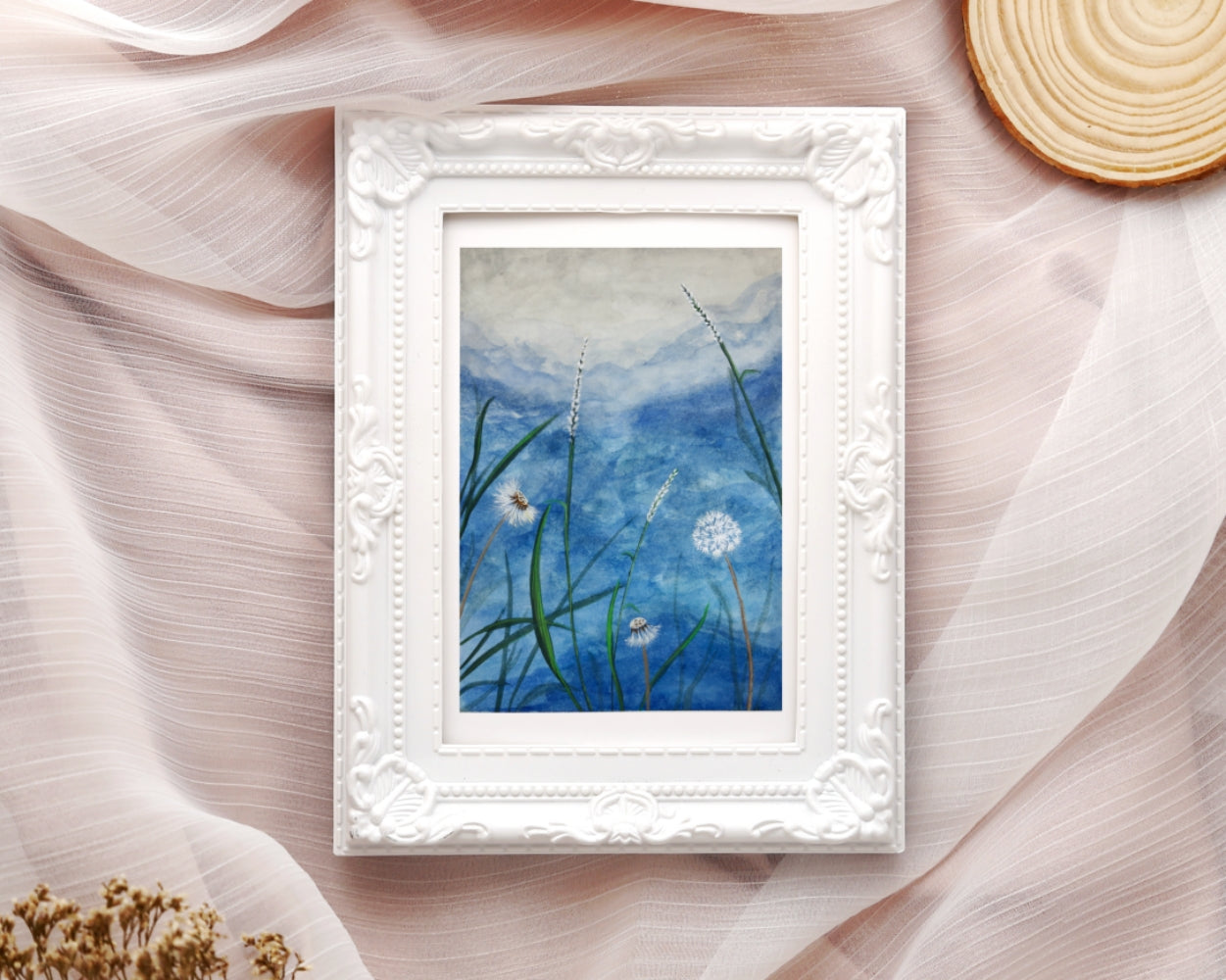 "Dandelion" Gouache Painting (Original Artwork)