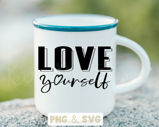 Love Yourself Clipart SVG