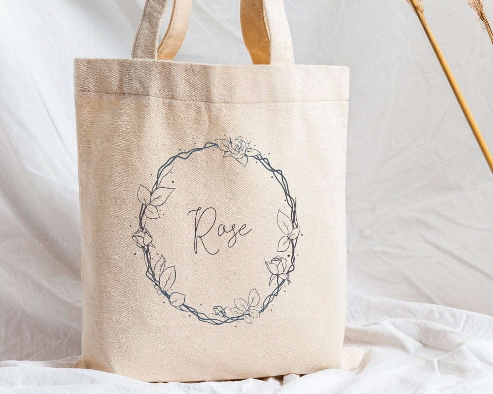 Rose Flower Botanical Wreath Clipart