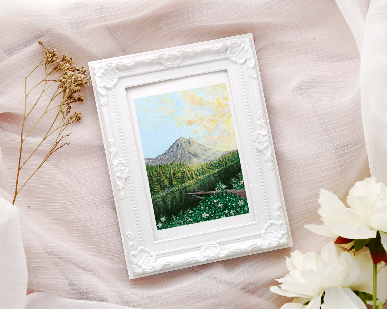 "Sunlit Journey Through The Forest" Original Painting