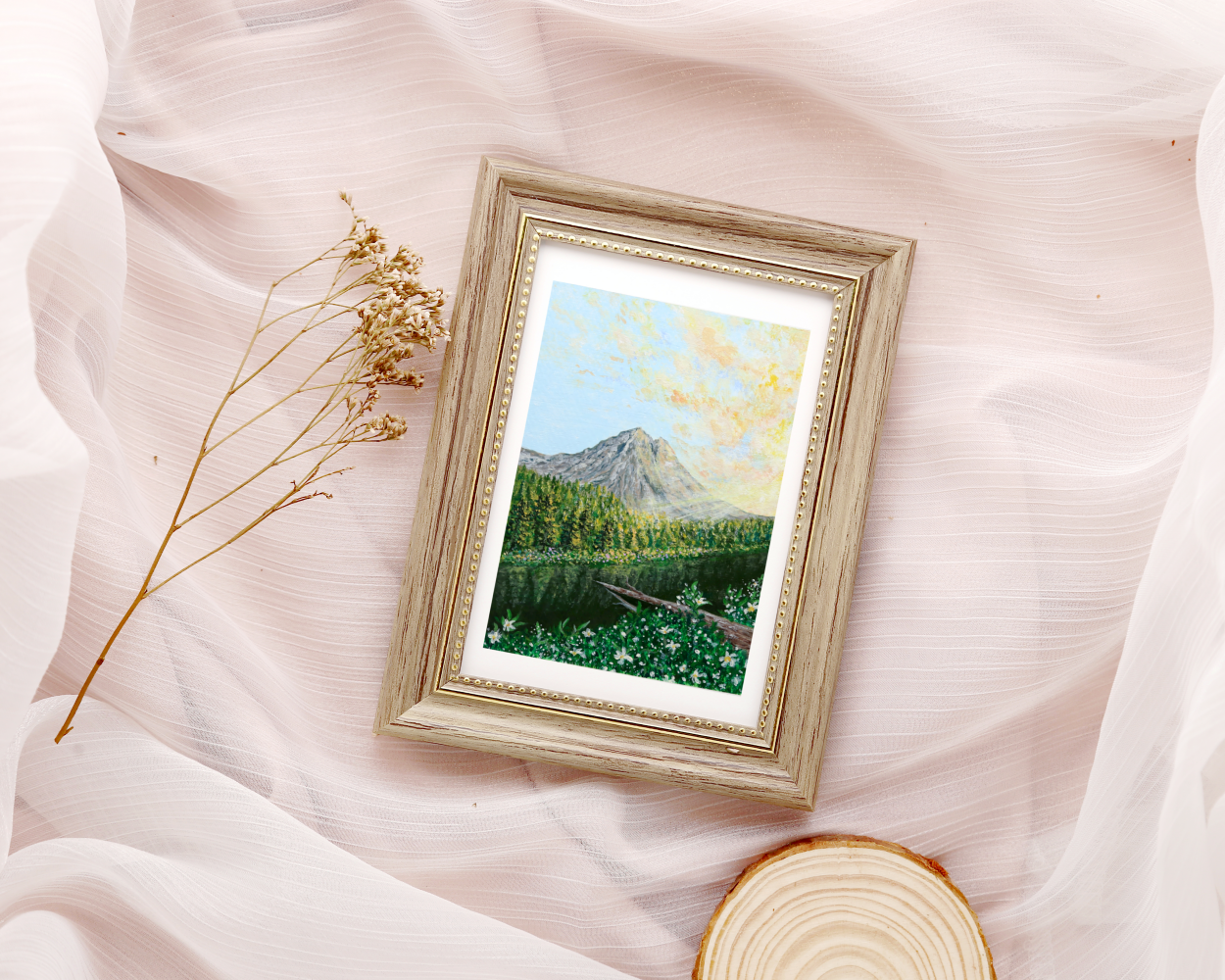 "Sunlit Journey Through The Forest" Original Painting