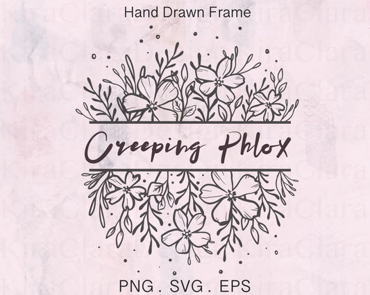 Creeping Phlox Flower Split Frame Clipart