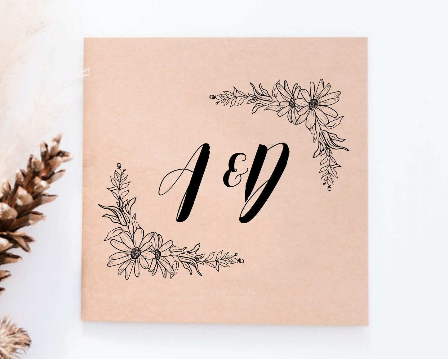 Birth Flower Daisy Corner Frame Clipart