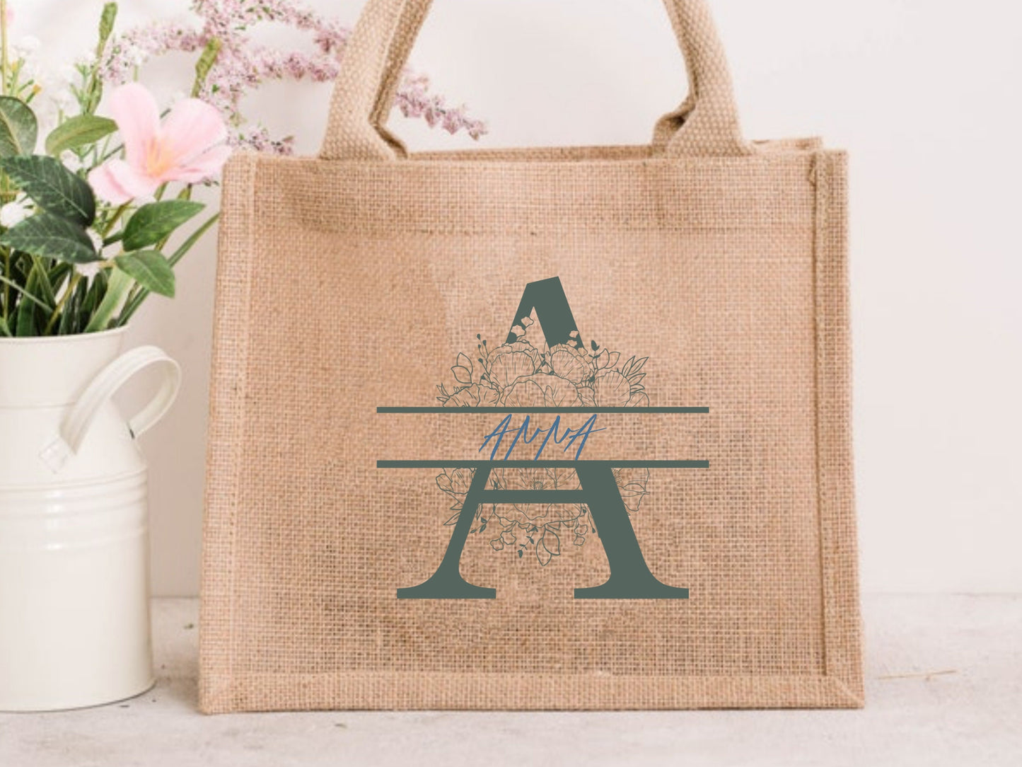 Poppy Floral Monogram Alphabet Clipart