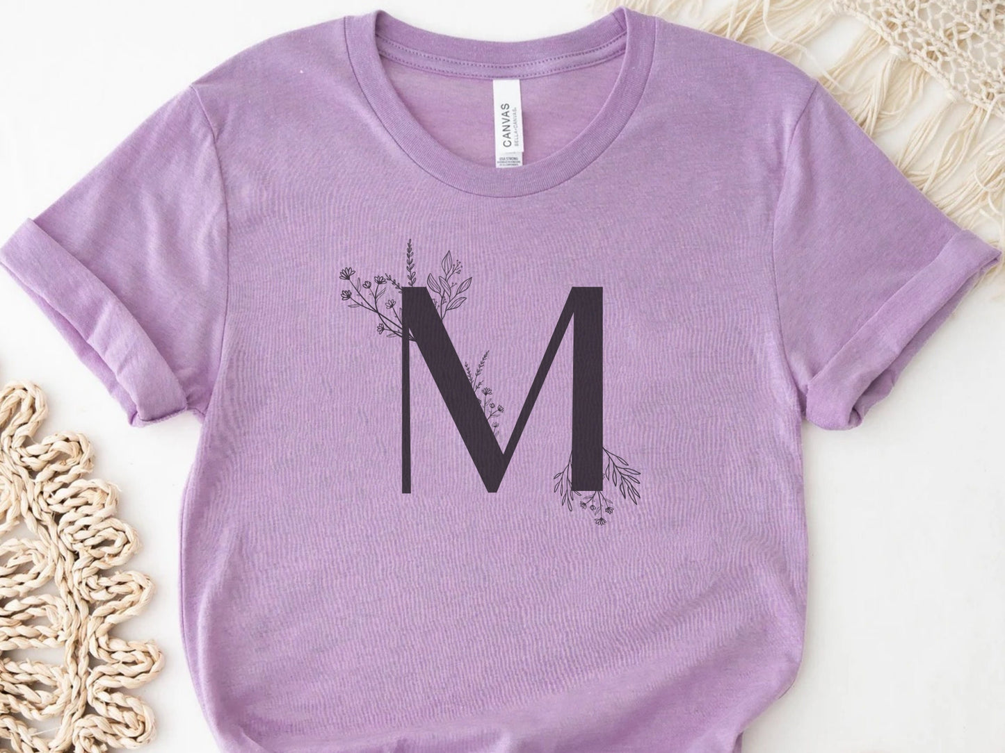Wild Flower Monogram Alphabet Clipart