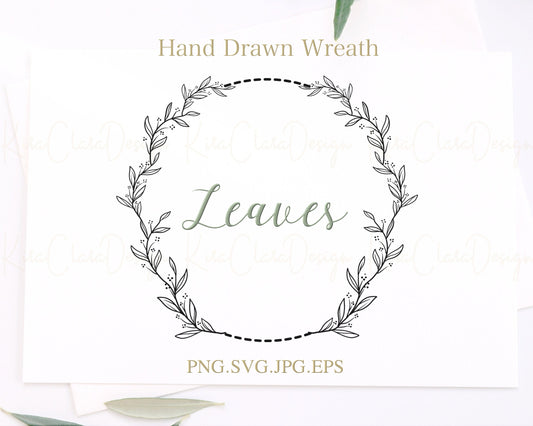 Leaf Wreath Clipart