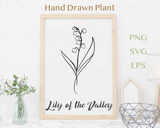 May Birth Flower Lily of the Valley Clipart