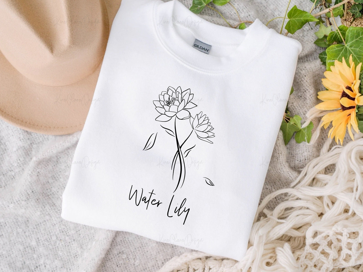 Birth Flower Water Lily Clipart