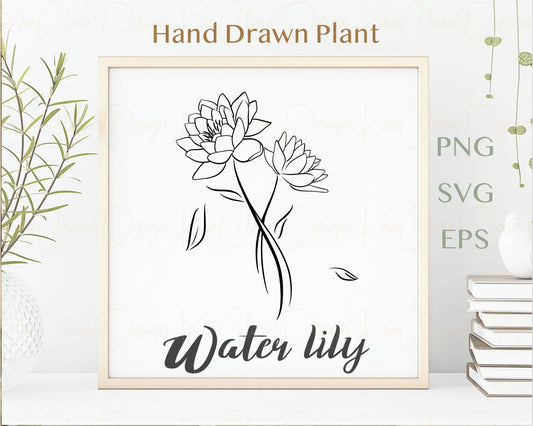 Birth Flower Water Lily Clipart
