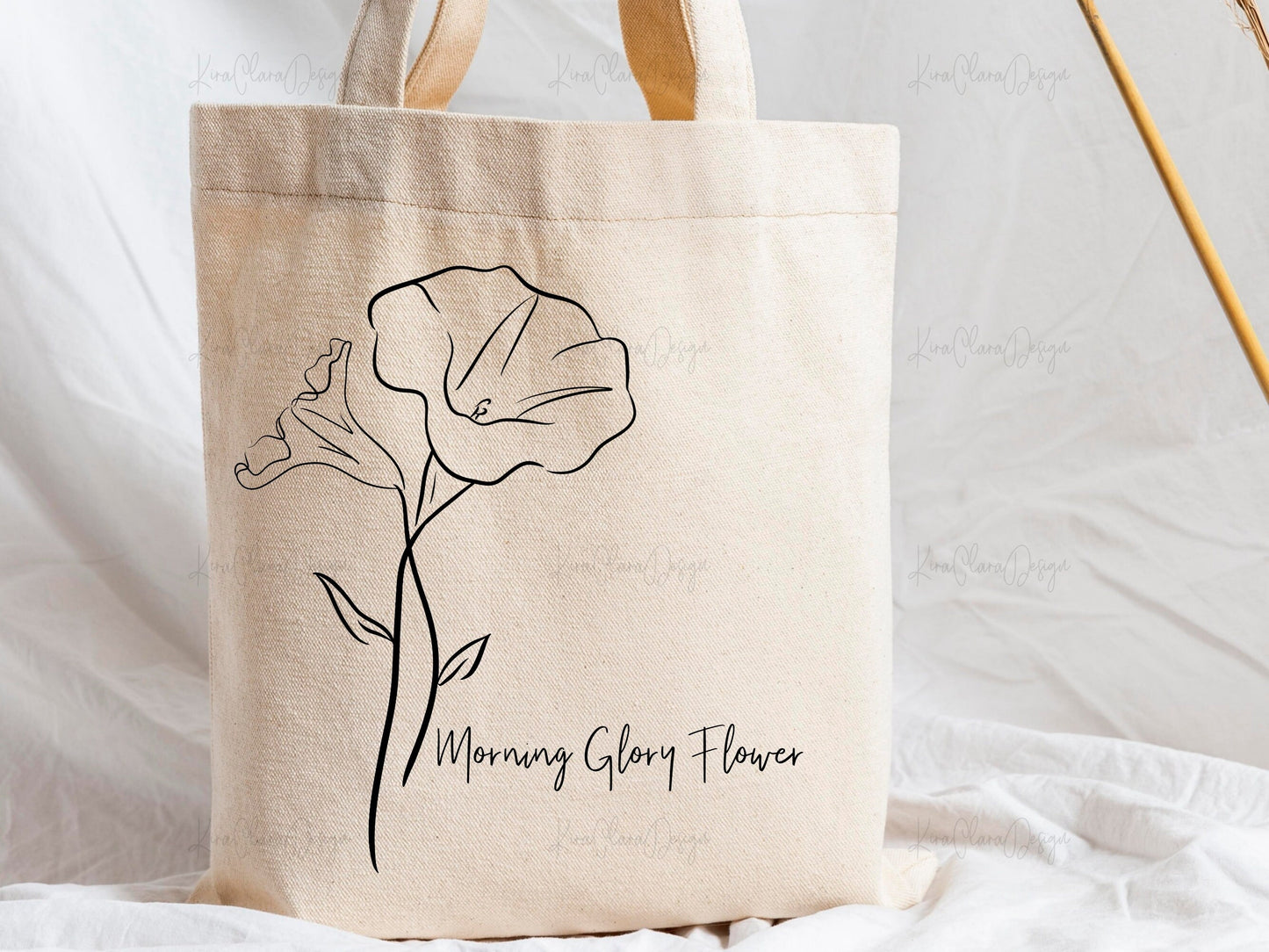 September Birth Flower Morning Glory Outline Clipart