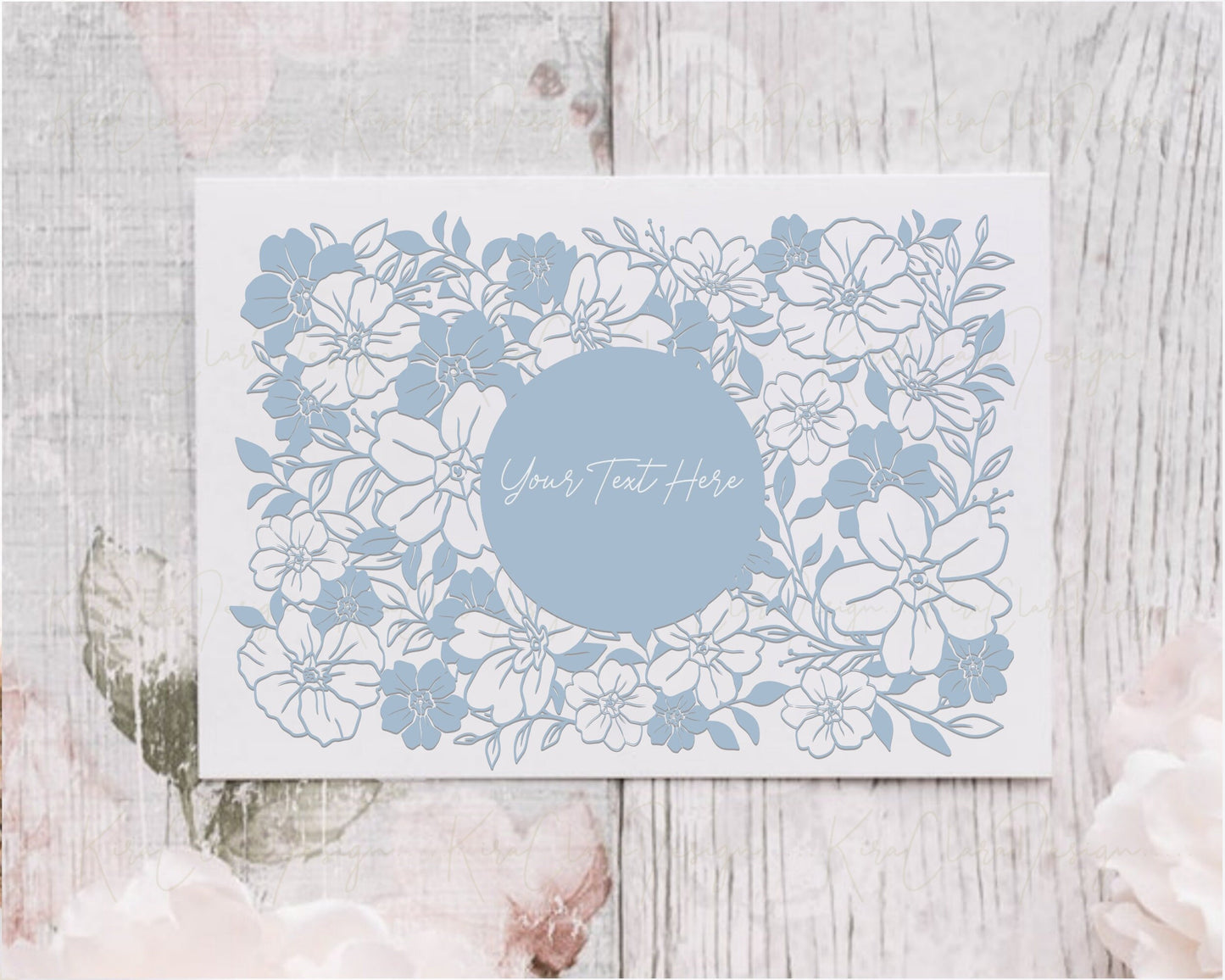 Primrose Clipart/5x7 Floral Pattern SVG