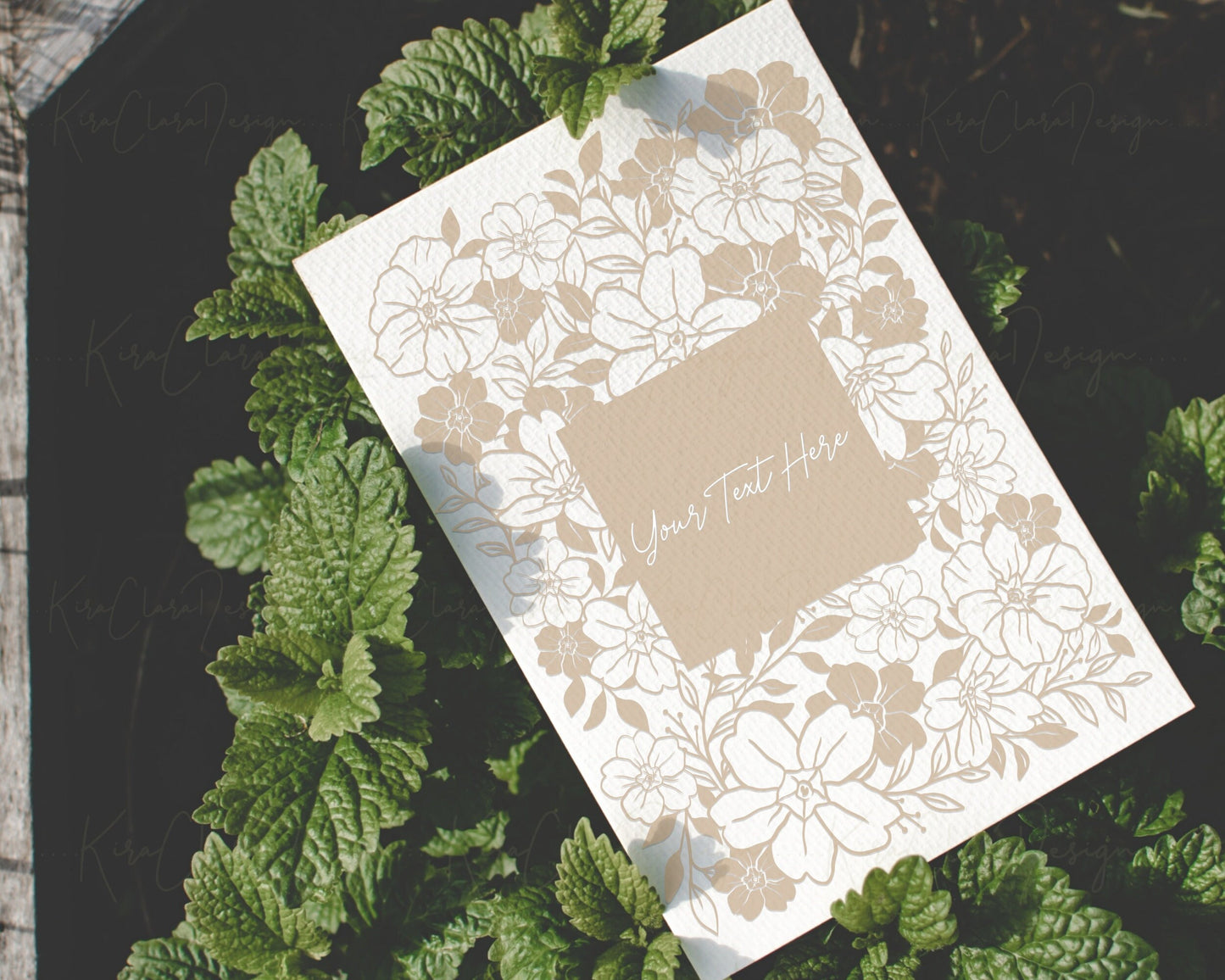 Primrose Clipart/5x7 Floral Pattern SVG